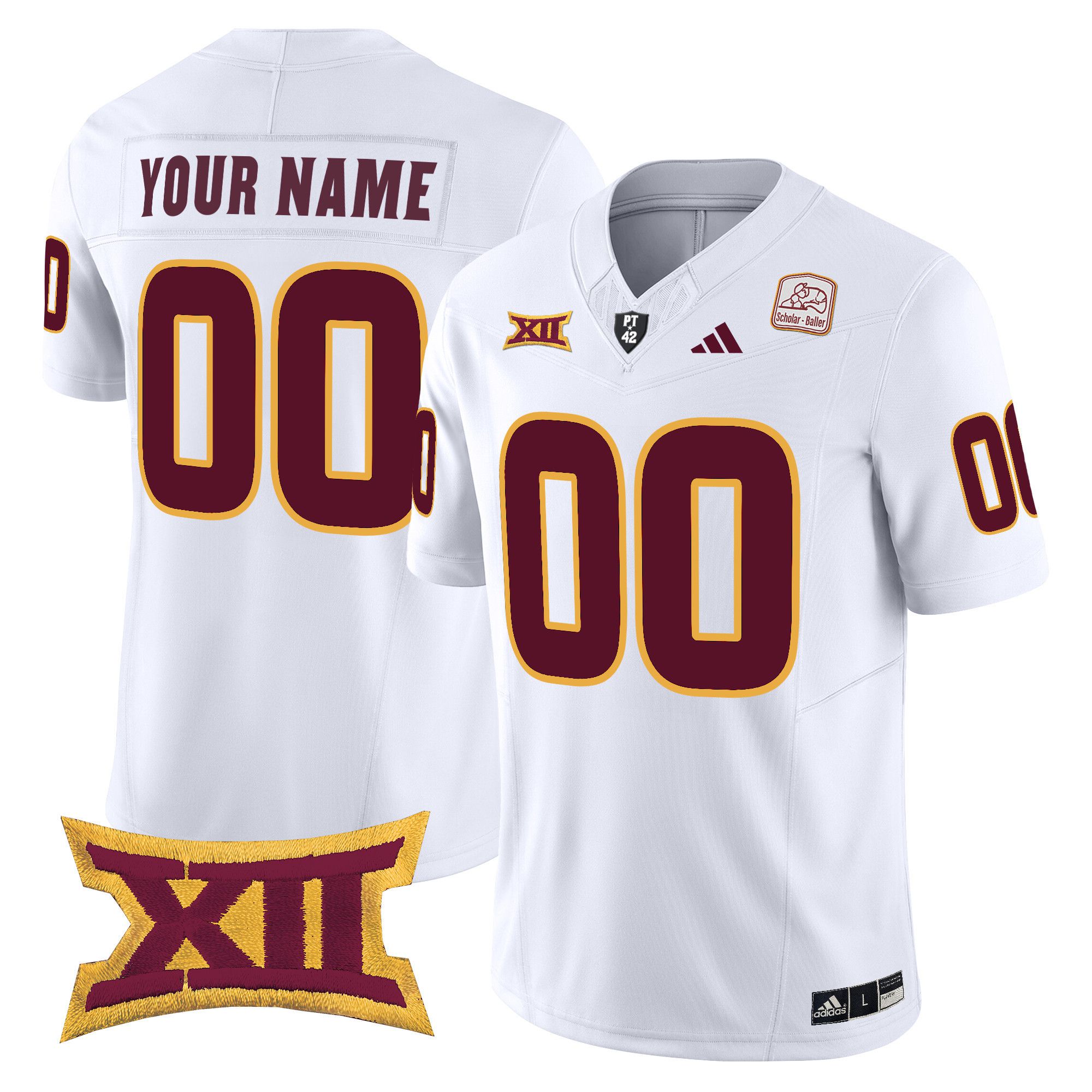 Men Arizona State Sun Devils White 2024 Vapor Limited Custom NCAA Jersey